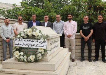 المستشفى الميداني الأردني نابلس/ 6 يزور أضرحة شهداء معركة وادي التفاح