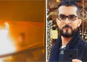حزن واسع بعد مشهد احتراق صحفي داخل خيمة في خانيونس