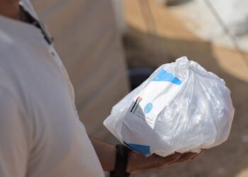 الحملة الأردنية والهيئة الخيرية توزعان وجبات في جنوب غزة