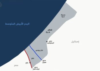 مصادر : الخريطة الإسرائيلية لإعادة التموضع تقضم 40% من مساحة غزة وتبقي رفح تحت الاحتلال