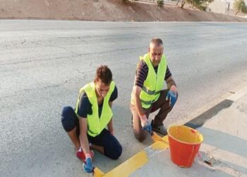 الرمثا : حملة لإزالة العوائق المرورية والتشوهات البصرية في الشوارع