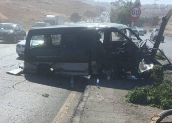 5 إصابات بحادث قرب شارع الجامعة