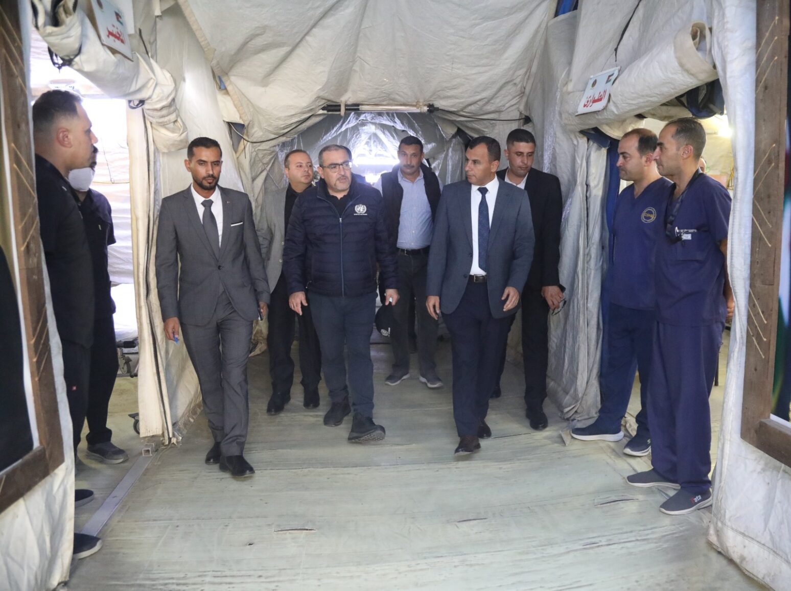 وفد من الأمم المتحدة يزور المستشفى الميداني الأردني جنوب غزة/8