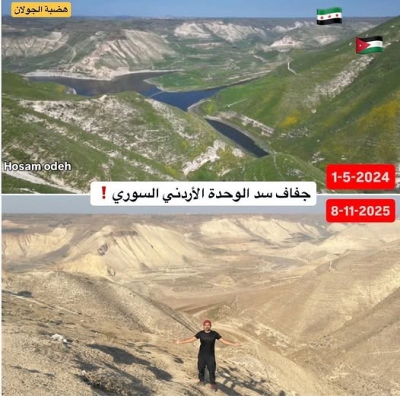 أردنيون يطالبون بصلاة استسقاء جديدة كل جمعة بعد جفاف سد الوحدة