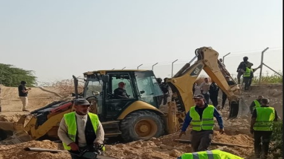 حملة أمنية كبيرة في الكفرين لردم 8 أبار مخالفة وخطوط كبيرة لسحب المياه