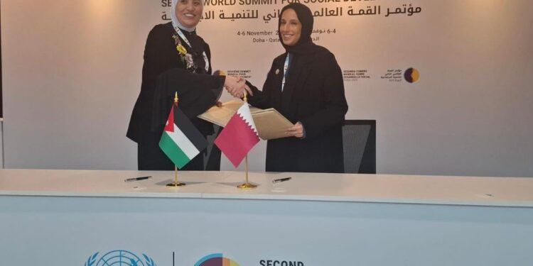 مذكرتا تفاهم بين الأردن وقطر لتعزيز التعاون بالتنمية الاجتماعية والعمل الخيري