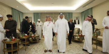 السفير القطري آل ثاني يولم لسفراء الخليج والعرب على شرف سفير السعودية الجديد في الأردن آل سعود