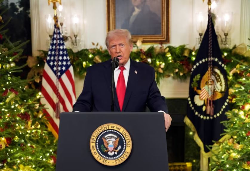 في خطابه للأميركيين.. ترامب يشنّ هجوما قويا على بايدن والمهاجرين