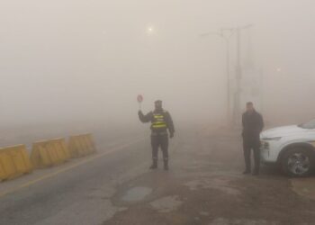 الدوريات الخارجية: محطة رأس النقب تشهد تدني مدى الرؤية الأفقية