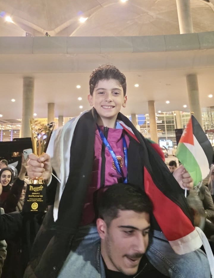 الطفل عبدالكريم قشطة يرفع اسم الأردن عاليا في المسابقة العالمية لذكاء الأرقام