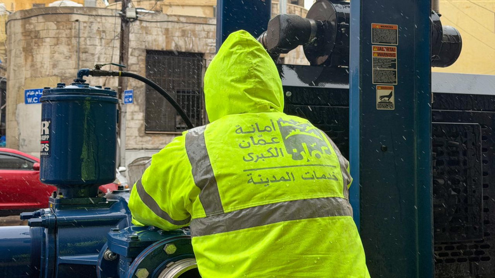 الأمانة تتعامل مع ارتفاع منسوب المياه في بعض المواقع