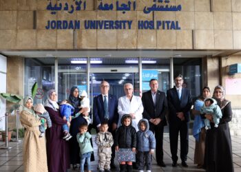 مستشفى الجامعة الأردنيّة يستقبلُ خمسة أطفال من غزة لعلاج أمراض القلب ضمن المُبادرة الملكيّة الإنسانيّة