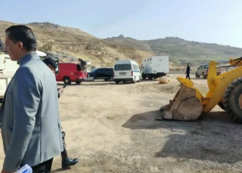 حملة أمنية لإزالة الاعتداءات على شارع الأردن في لواء عين الباشا