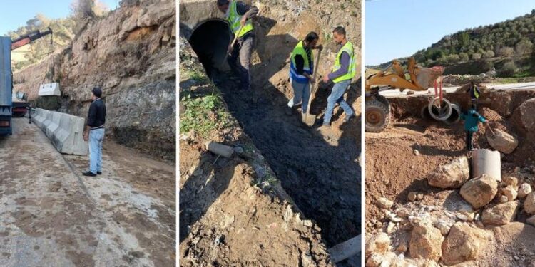 الأشغال: إجراءات ميدانية واحترازية شاملة استعدادًا للمنخفض الجوي