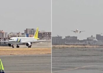 مرحبا بكم في مطار الخرطوم .. أول رحلة مجدولة تهبط وتوقظ مشاعر السودانيين