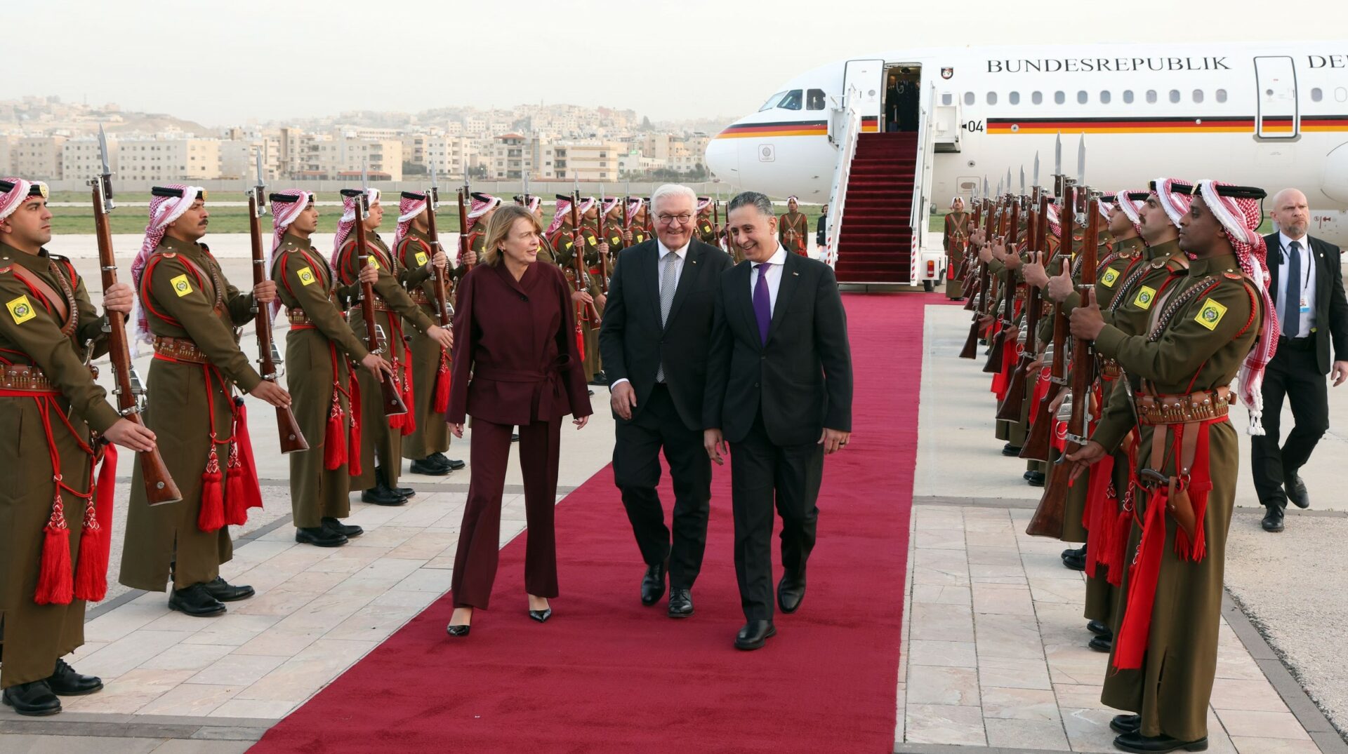 الرئيس الألماني يصل الأردن