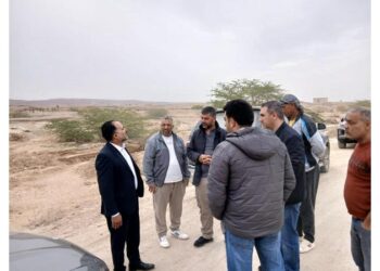 بدء أعمال صيانة لطريق دافوس باتجاه الشونة الجنوبية