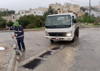 بلدية إربد: خطة طوارئ استعدادا للمنخفض الجوي