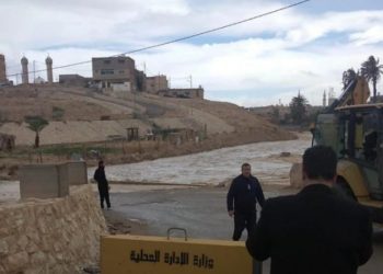 إغلاق جسر الشامية في معان مؤقتاً بسبب ارتفاع منسوب المياه