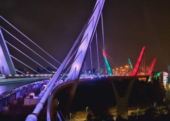 الأمانة: إنارة جسر عبدون وأبراج السادس بألوان العلم الأردني