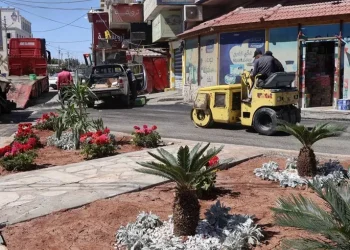 بلدية معان تبدأ صيانة الشوارع الرئيسية