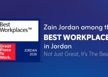 تصنيف شركة زين ضمن “أفضل أماكن العمل في الأردن” لعام 2026