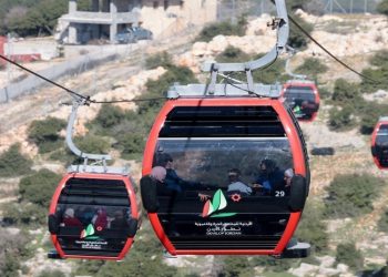 قرابة 5 آلاف زائر لتلفريك عجلون في أول يومي عيد الأضحى