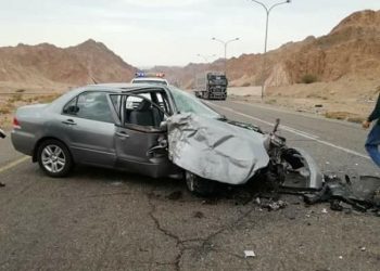وفاة شخص بحادث تصادم على الطريق الصحراوي