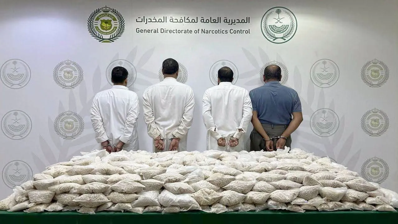 السعودية: ضبط 1.4 مليون قرص إمفيتامين والقبض على أردني و3 مواطنين