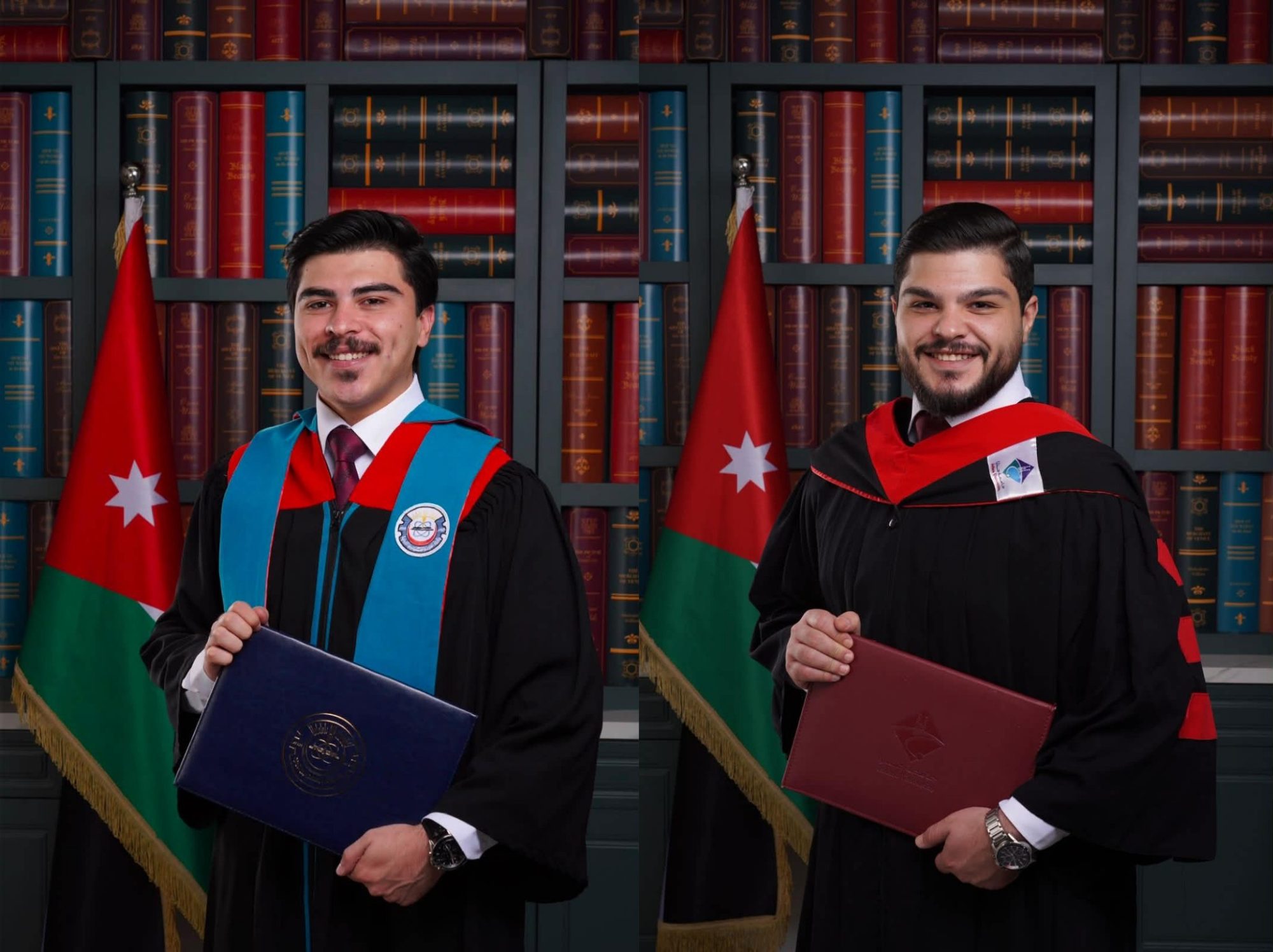 تخريج نجلي سفيان فارس الربابعة من جامعتي العلوم والتكنولوجيا وجدارا
