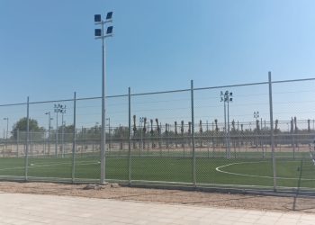 استكمال إنشاء ملاعب رياضية جديدة في كورنيش البحر الميت