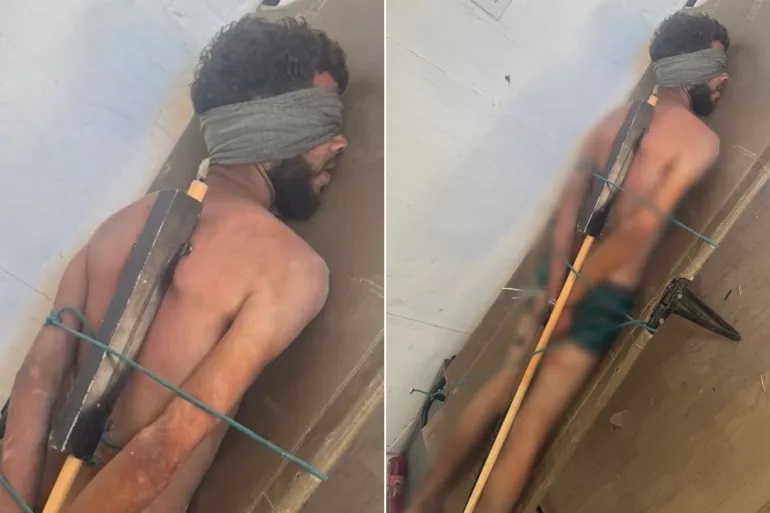 صباح الخير .. عبارة عبرية على صورة أسير فلسطيني تثير إدانات واسعة