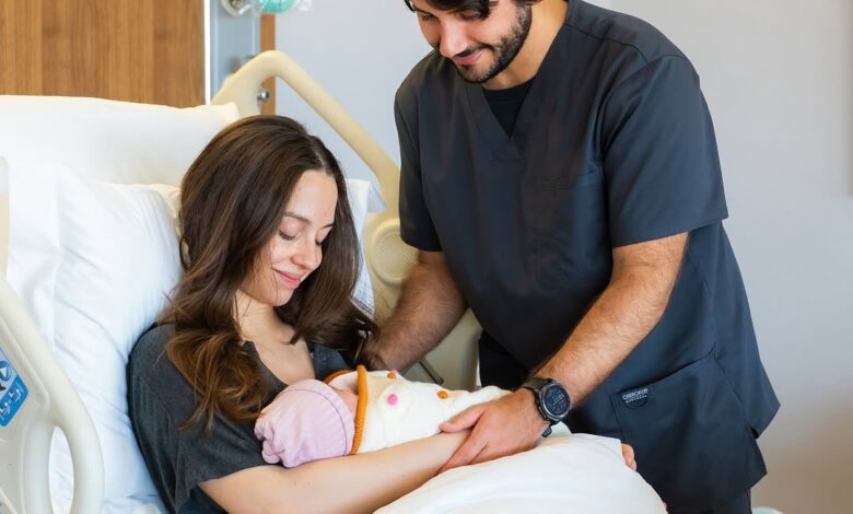 الديوان الملكي : الأميرة إيمان ترزق بتوأمين