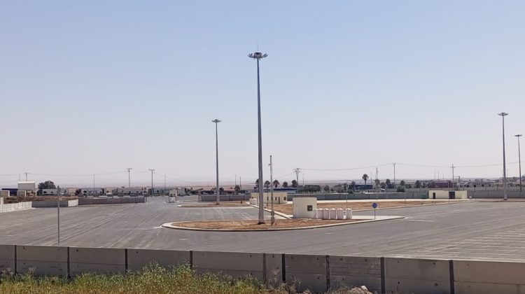 إنجاز ساحة انتظار جديدة في مركز حدود جابر تستوعب 161 شاحنة