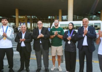 استقبال أبطال الكراتيه بعد تألقهم في آسياد ناغويا